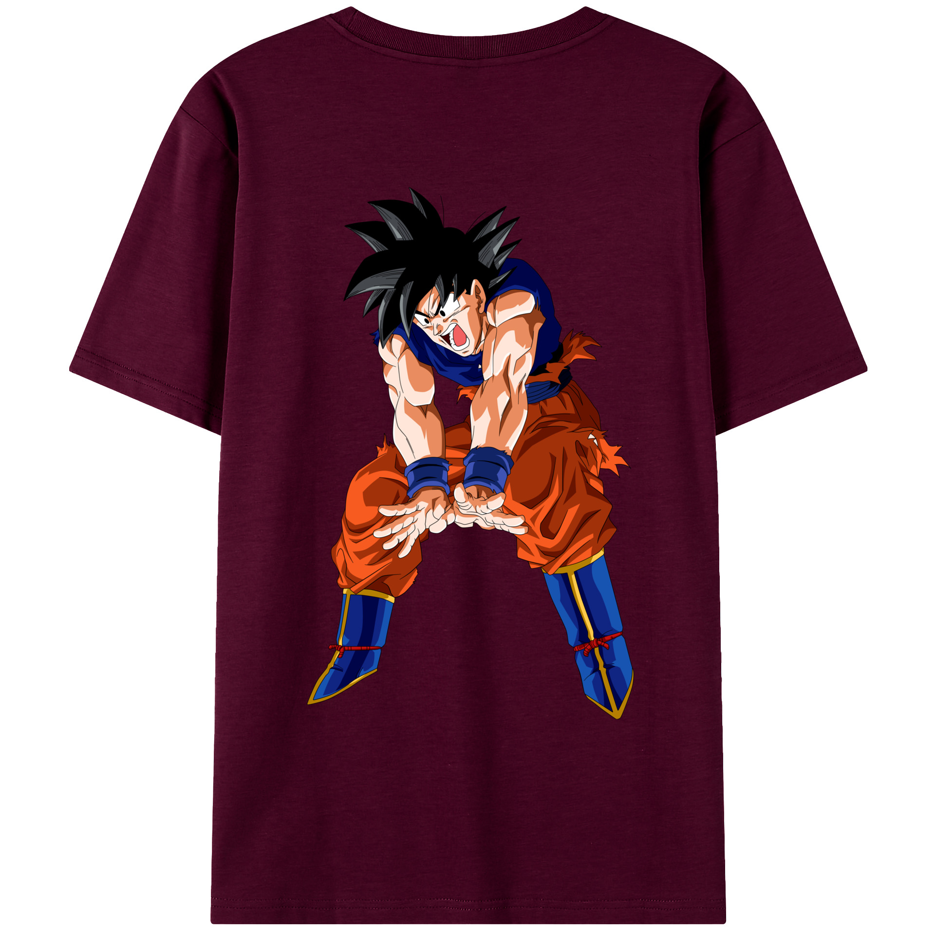 （画像用） ドラゴンボール 孫悟空（そん ごくう）Son Goku カカロット DRAGON BALL Kakarotto レディース半袖Tシャツ(バックプリント)